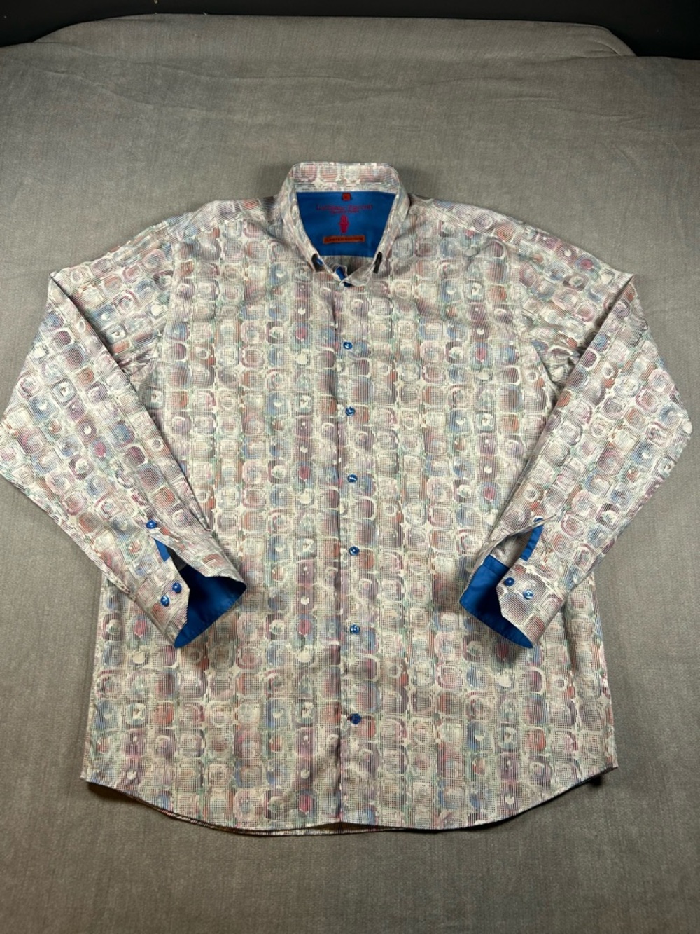 Luchiano Visconti Signature Series Limited Edition Abstract Print Men's XL Shirt
